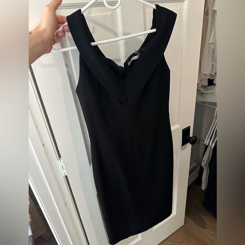 Alice and Olivia Black Midi Dress